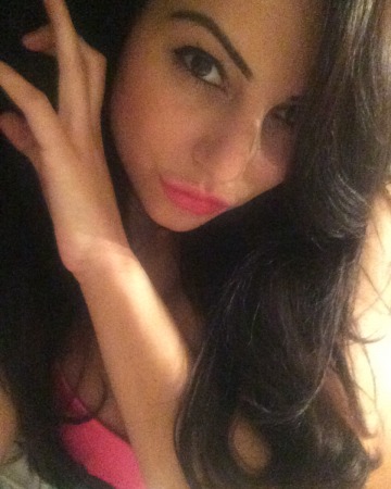 Charley Selfies - Black & Pink Lingerie